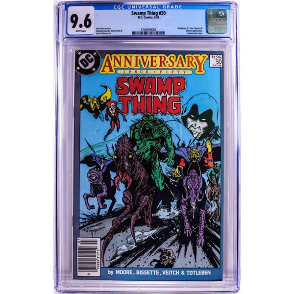 D.C. Comics Saga of the Swamp Thing #50 Comic Book 7/86 CGC 9.6