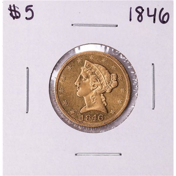 1846 $5 Liberty Head Half Eagle Gold Coin