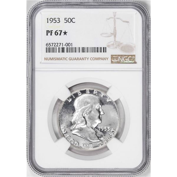 1953 Proof Franklin Half Dollar Coin NGC PF67 Star