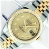 Image 2 : Rolex Men's Two Tone Champagne Diamond Datejust Wristwatch