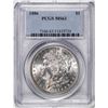 Image 1 : 1886 $1 Morgan Silver Dollar Coin PCGS MS63
