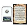 Image 2 : El Cazador Shipwreck (1772-83) Mexico 1/2 Real Silver Coin NGC Genuine w/ Story Card