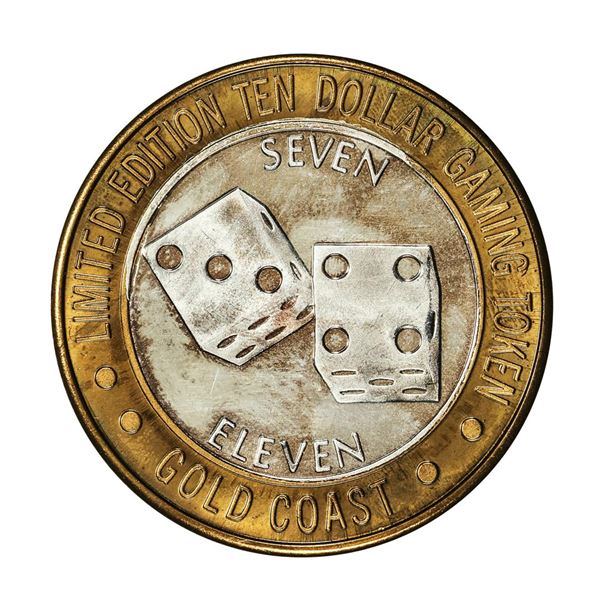 .999 Fine Silver Gold Coast Las Vegas, Nevada $10 Casino Limited Edition Gaming Token