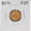 Image 1 : 1929 $2 1/2 Indian Head Quarter Eagle Gold Coin