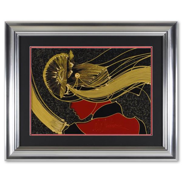 Martiros Manoukian "Golden Grace" Limited Edition Mixed Media On Paper