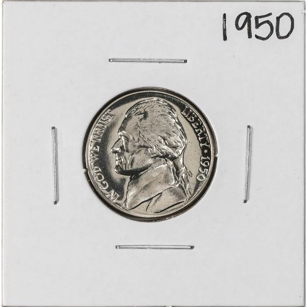 1950 Proof Jefferson Nickel Coin