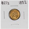 Image 1 : 1852 $2 1/2 Liberty Head Quarter Eagle Gold Coin