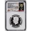 Image 1 : 2014-S High Relief Kennedy Half Dollar Coin NGC SP69 DPL Enhanced Finish Kennedy Signed