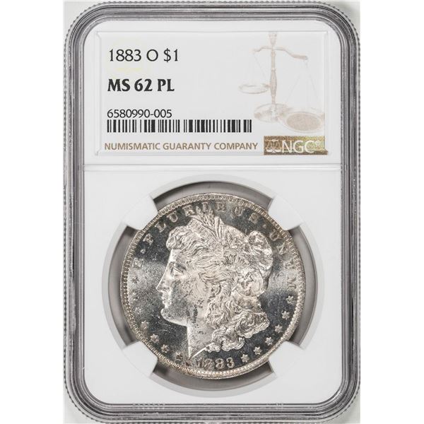 1883-O $1 Morgan Silver Dollar Coin NGC MS62PL