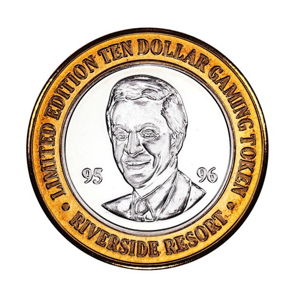 .999 Silver Riverside Resort Casino Laughlin, NV $10 Limited Edition Gaming Token