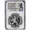 Image 1 : 2017 Netherlands Proof Lion Dollar Restrike Silver Coin NGC PF70 Ultra Cameo FYOI