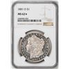 Image 1 : 1881-O $1 Morgan Silver Dollar Coin NGC MS62* Star