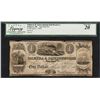 Image 1 : 1838 $1 Palmyra & Jacksonburgh Rail Road Co. Palmyra, MI Obsolete Note Legacy VF20
