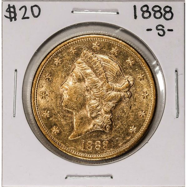 1888-S $20 Liberty Head Double Eagle Gold Coin