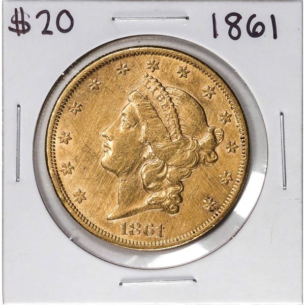1861 $20 Liberty Head Double Eagle Gold Coin