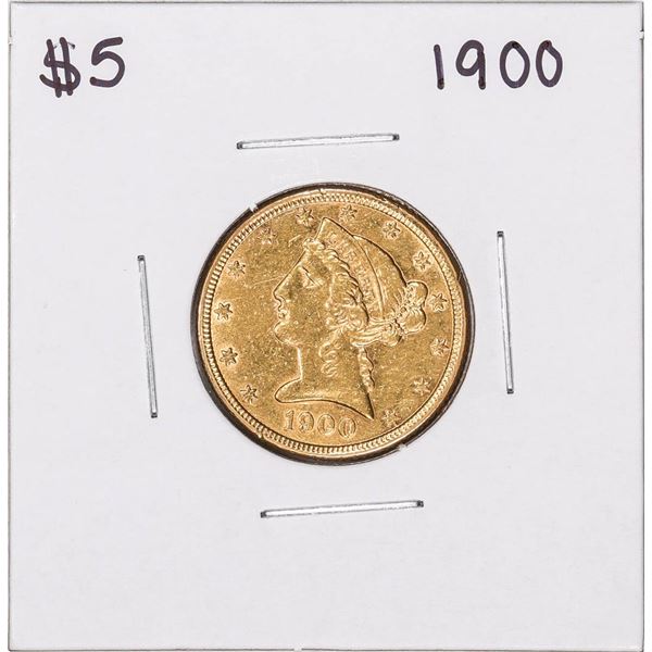 1900 $5 Liberty Head Half Eagle Gold Coin