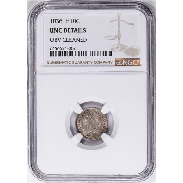 1836 Half Dime NGC Uncirculated Details