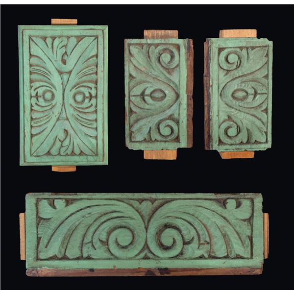 OA MASTER PATTERN - CARVED SPANISH REVIVAL BOX CARVINGS.