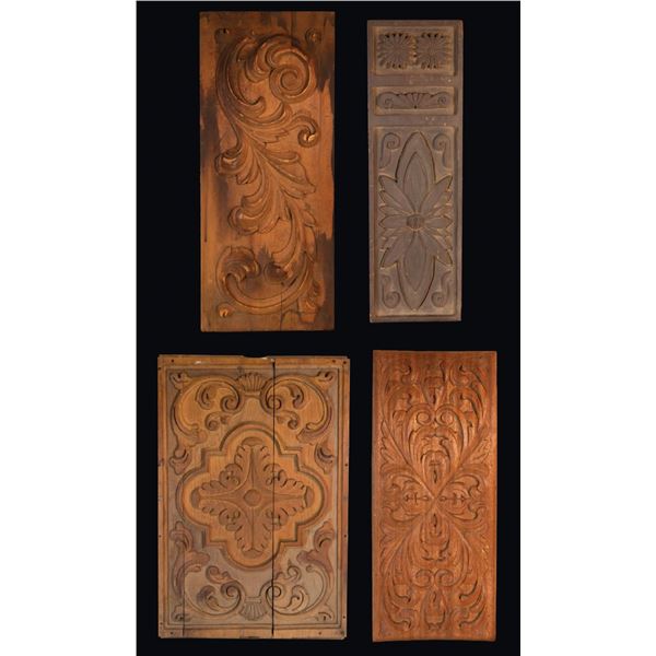 A GROUP OF 4 OA MASTER PATTERNS - VARIOUS HAWAIIAN & CONTINENTAL ACCENTS.