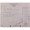 Image 1 : SCHMALTZ-VAN OOSTING JOB INVOICE - SIGNED BY TIKI CARVER ED CRISSMAN.