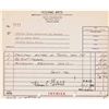Image 1 : OCEANIC ARTS STEPHEN CRANE/FLORIAN GABRIEL SIGNED INVOICE.