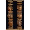 Image 1 : PAIR OF OCEANIC ARTS CORK & COCONUT ROOM DIVIDER DECOR POLES.