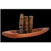 Image 1 : LEROY SCHMALTZ "TIKI TRENCH ART" - IDOL CANOE.