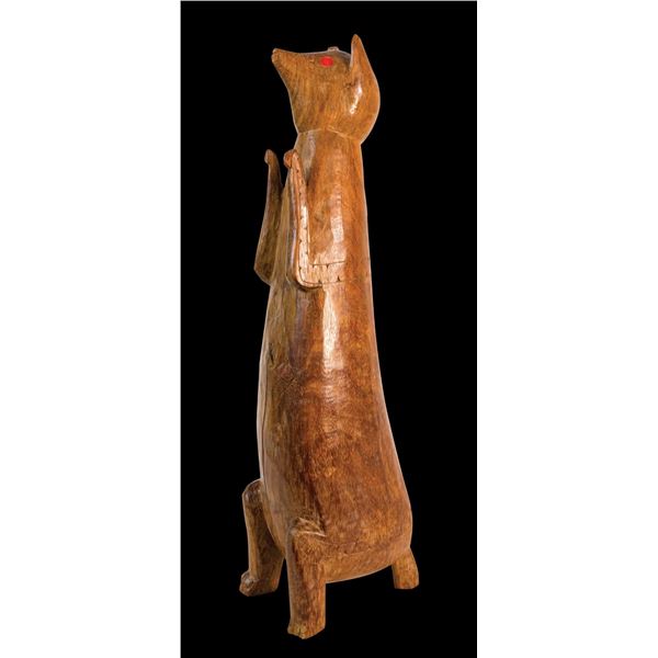 NEW GUINEA WALLABY FIGURAL CARVING.