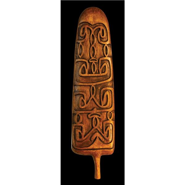 #435 "DUTCH NEW GUINEA SHIELD" WALL SAMPLE CARVING.