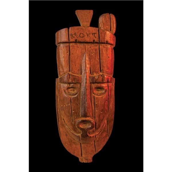 #489 MORTLOCK ISLAND MASK MASTER PATTERN CARVING.