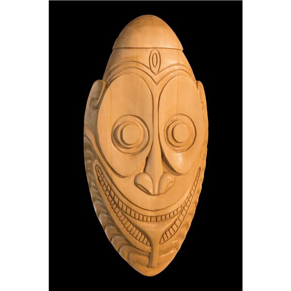 #428 "NEW GUINEA MASK" MASTER PATTERN CARVING.