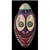Image 1 : #428 "NEW GUINEA MASK" POLYCHROMED WALL MASTER SAMPLE/RENTAL CARVING.