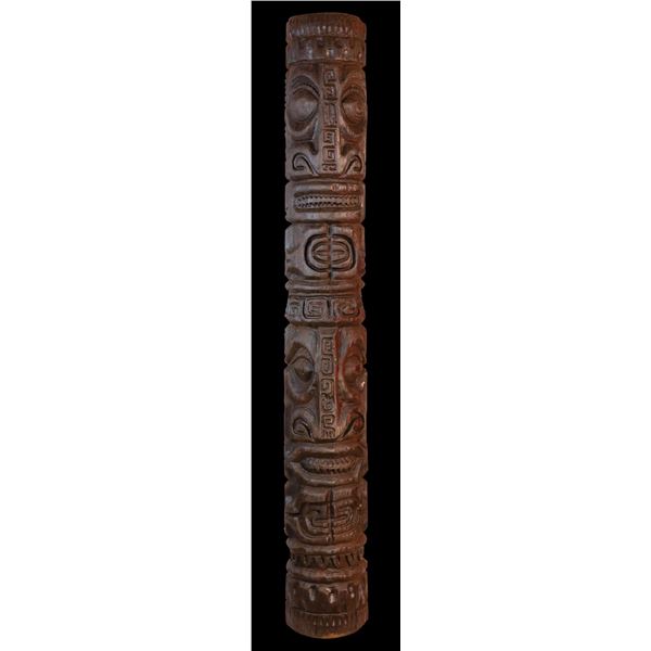 #154 "TAHITIAN TIKI POST" - STAINED VERSION.