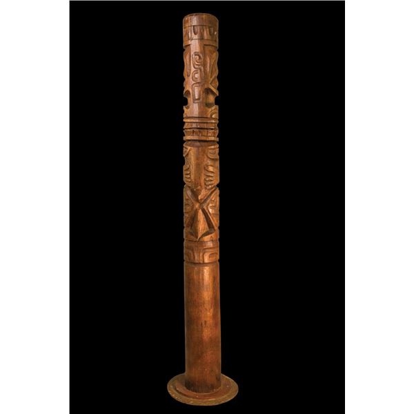 OA AUTHENTIC TAHITIAN/MARQUESAS TIKI POLE.