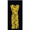 Image 1 : MOD HAWAIIAN MOTIF ALOHA LANAI DRESS with TIE BELT.