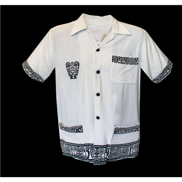 BOB VAN OOSTING'S 1960 "BIG TRIP" TAHITIAN LEISURE LANAI SHIRT.
