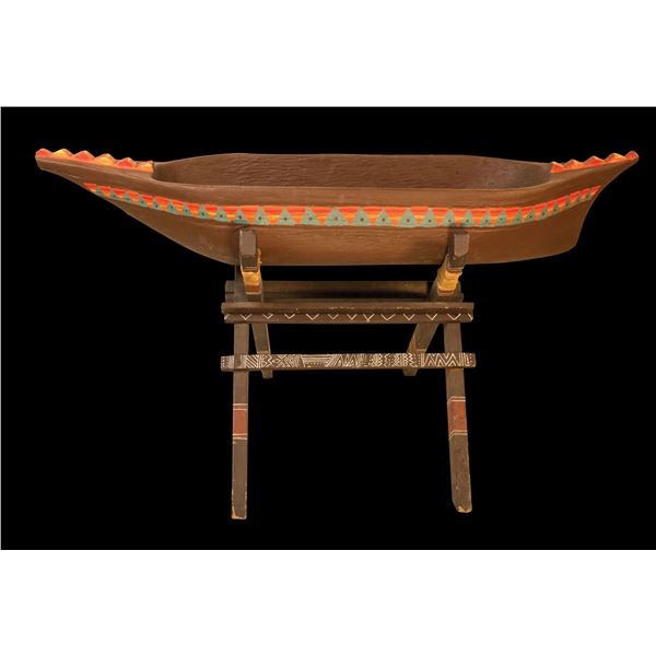 OA OUTRIGGER PUNCH BOWL WITH STAND.