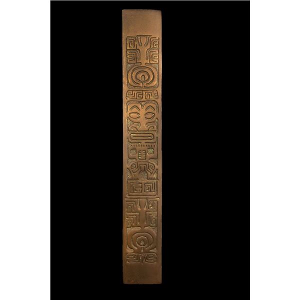 BRONZE TAHITIAN DOOR PULL SHOWROOM WALL DISPLAY SAMPLE.