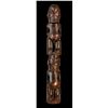 Image 1 : #156 DOUBLE STACKED "MARQUESAN TIKI POSTMASTER PATTERN CARVING.