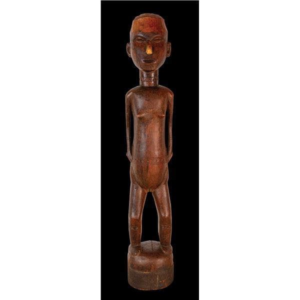 #161 "TROBRIAND POST" FIGURE MASTER PATTERN CARVING.