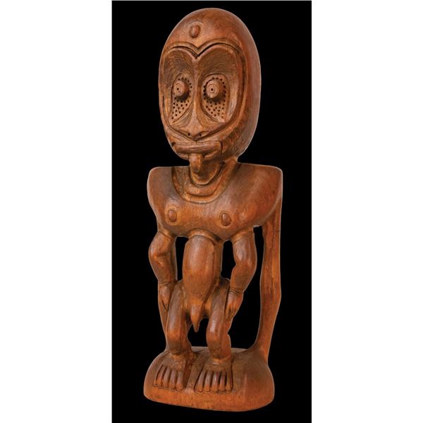 #221 "NEW GUINEA ANCESTRAL FIGURE" SHOWROOM SAMPLE CARVING.