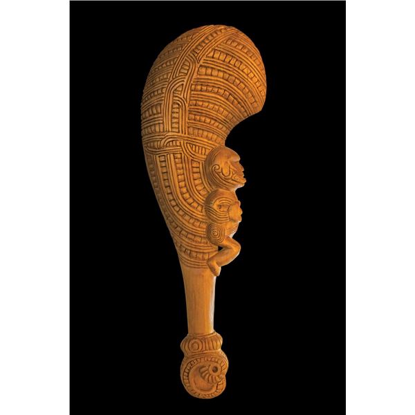 THE FAMOUS #300 "MAORI WAR CLUB" MASTER PATTERN CARVING.