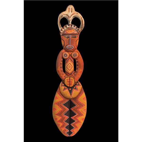 #443 "NEW GUINEA WALL FIGURE" MASTER PATTERN CARVING.
