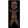 Image 1 : #448 "NEW GUINEA CARVED FIGURE" WALL CARVING.