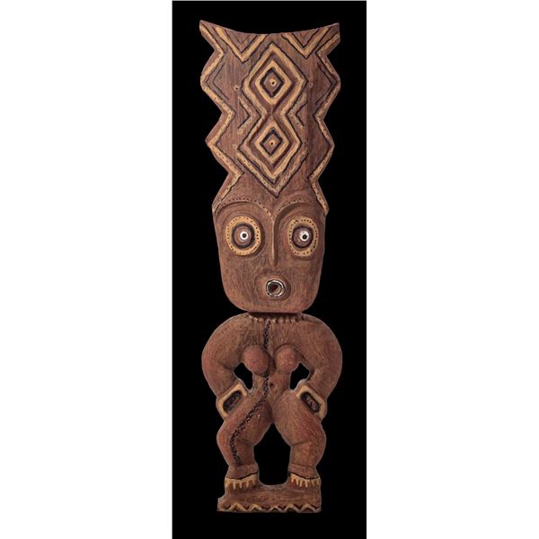#450 "NEW GUINEA CARVED & POLYCHROMED FIGURE" VARIATION.