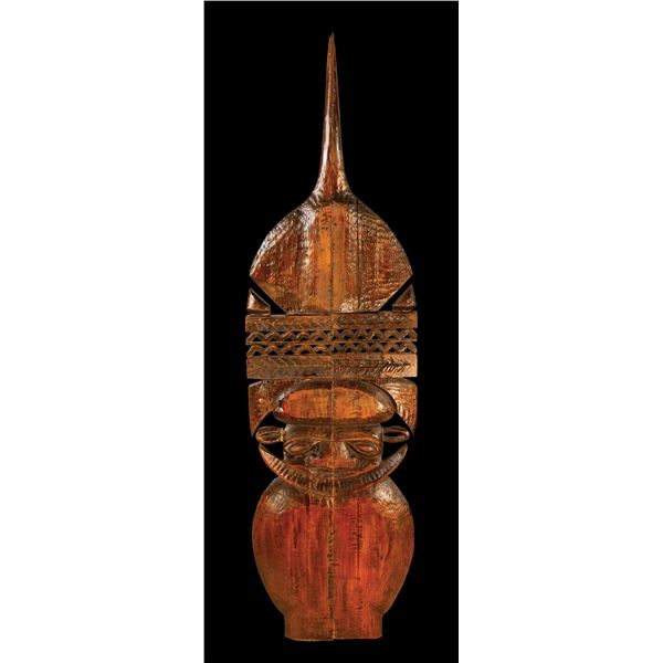 #405 "NEW GUINEA FINIAL" MASTER PATTERN CARVING.
