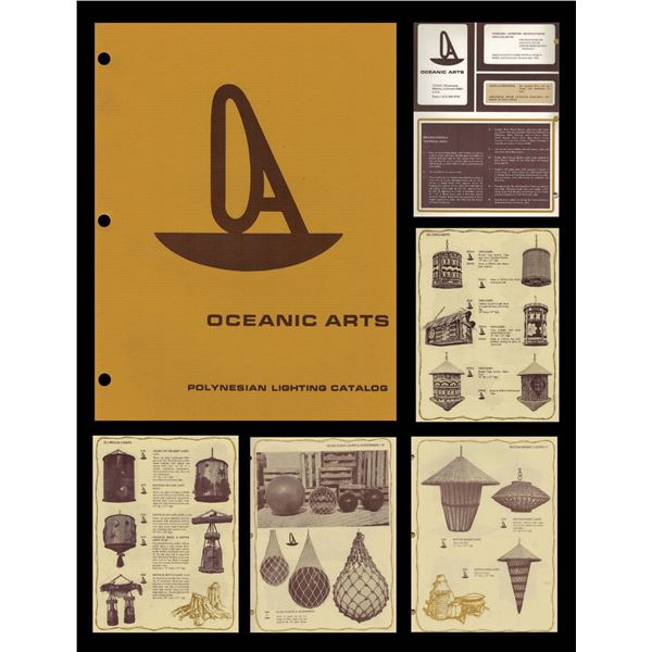 OCEANIC ARTS FULL 1970 POLYNESIAN LIGHTING CATALOG.