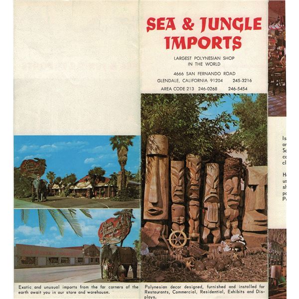 SEA & JUNGLE IMPORTS BROCHURE.