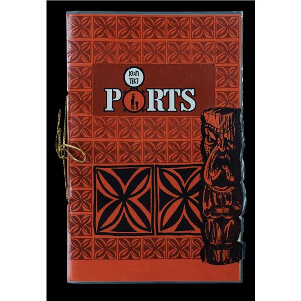 STEVE CRANE'S KON TIKI PORTS RESTAURANT MENU - SHERATON CHICAGO.