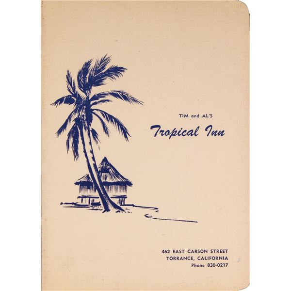 TOM AND AL'S TROPICAL INN TORRANCE MENU.